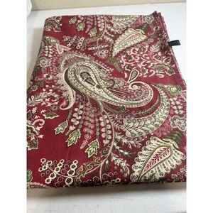 Cynthia Rowley Tablecloth Christmas Paisley 60"W x 84"L 100% Cotton Clean
